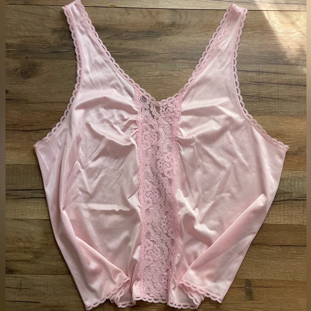 Vintage Pink Lace Top